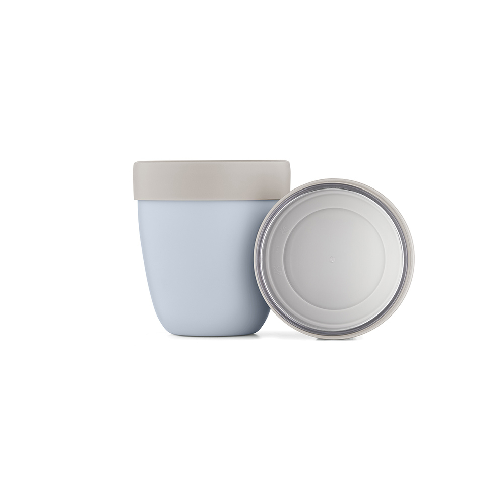 Bocal déjeuner personnalisé 760ml 2 compartiments Rembrandt Bleu Mate